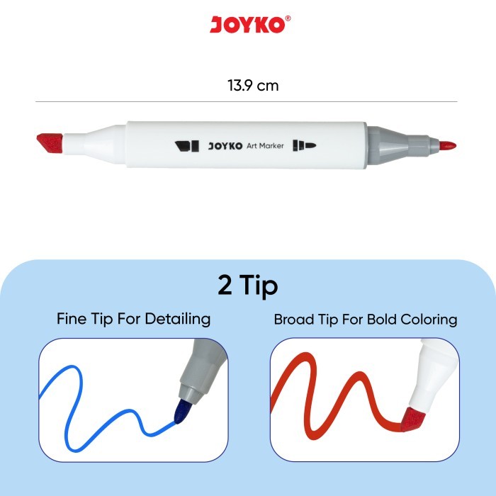 

[SET] BRUSH PEN / COLORING ART / SKETCH MARKER - JOYKO ARMK-66-60