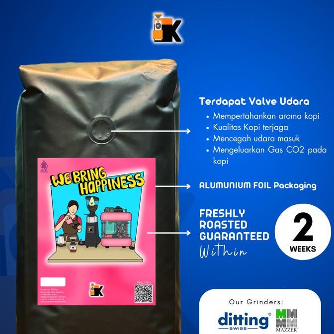 

1KG BIJI KOPI TOEKU BLEND 100% ARABIKA UNTUK KOPI SUSU