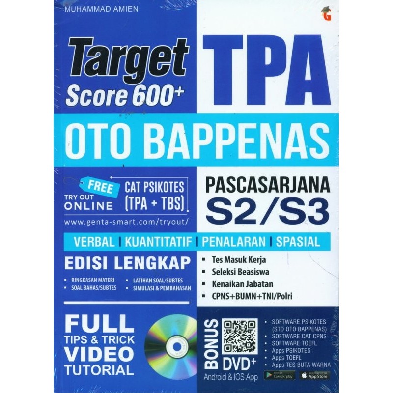 

BERGARANSI TARGET SCORE TPA OTO BAPPENAS