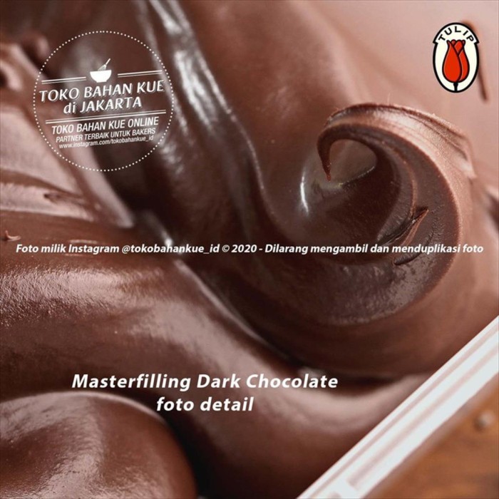 

Tulip Filling Coklat 1kg Isian Kue Roti Dark Chocolate Filling Pasta