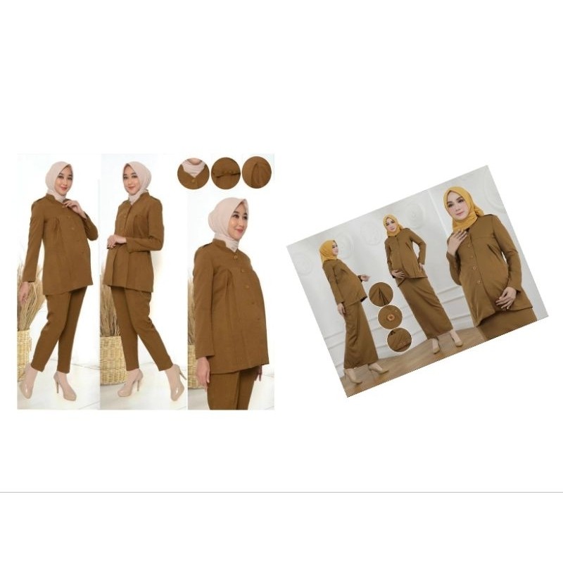 Kejar Promo Setelan Pemda Wanita Hamil/ Seragam Hamil/ Pemda Hamil/ Seragam Pns Hamil