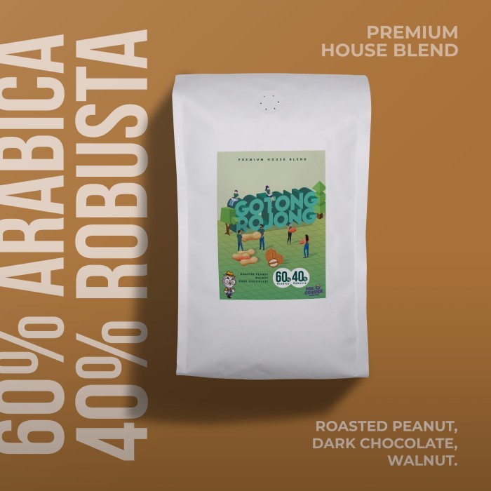 

House Blend Gotong Rojong 50Arabika 50Robusta Biji Kopi Asli