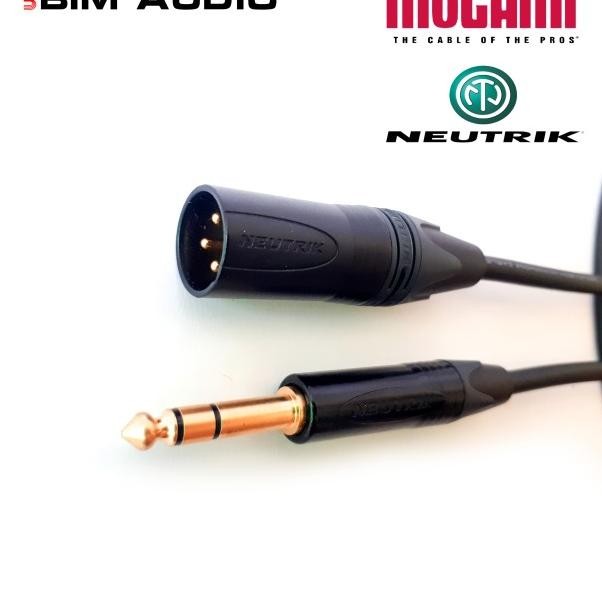 Kabel Speaker Studio Monitor MOGAMI GOLD, NEUTRIK TRS to XLR-Male Terlaris
