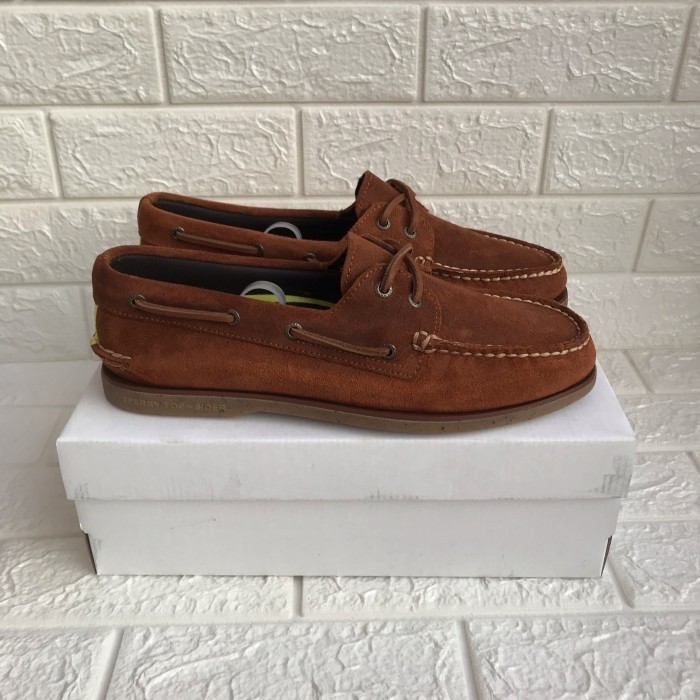 Sperry Gold Cup Suede Tan Brown Gum Original