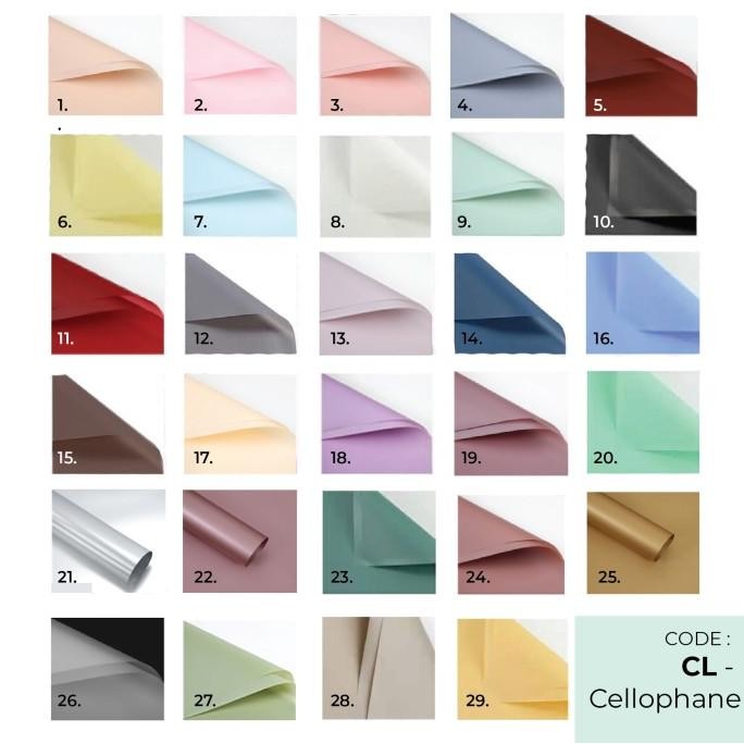 

,,,,,,,] Cellophane / Kertas Bunga / Plastik Bunga Korea CL Lembaran