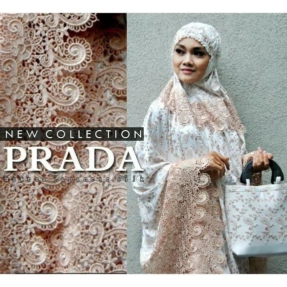 Micci Fashion Mukena Dewasa Premium Sutra Paris Prada Bordir Terlaris