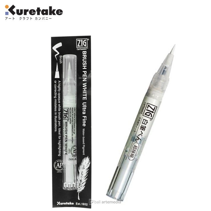 

MURAH KURETAKE ZIG CARTOONIST BRUSH PEN WHITE - ULTRA FINE