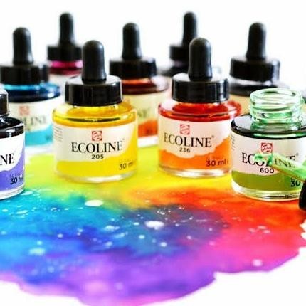 

ROYAL TALENS ECOLINE WATERCOLOR FOUNTAIN PEN REFILL ISI PEN KALIGRAFI