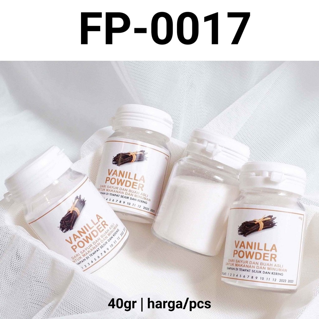 FP-0017 Food powder perasa pewarna makanan 40gr vanilla vanila (SPRINKLES)