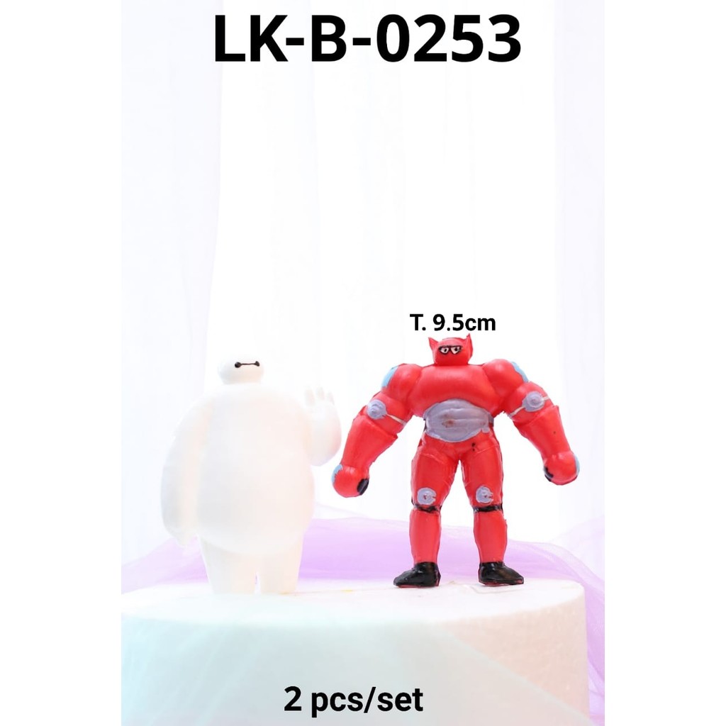 LK-B-0253 Topper mainan KARAKTER lokal Big Hero 6 Set  (MAINAN LOKAL)