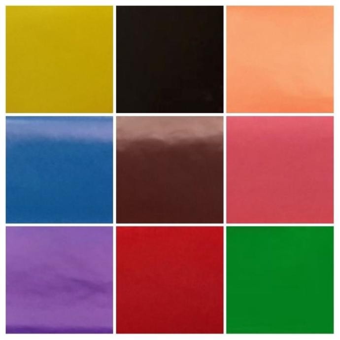 

cusss order] Kertas manggis / kertas kado polos glossy