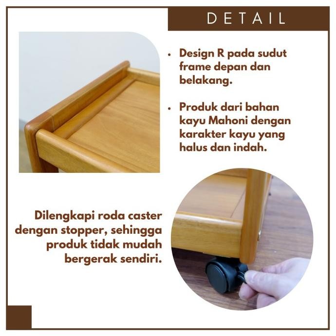 Diskon Toraya Troli Dapur / Meja Dapur Dorong / Kitchen Cart / Rak Dorong / Meja Dapur Dorong / Rak 