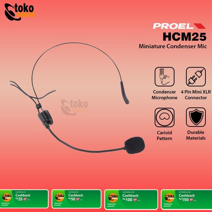 Grosir Proel Eikon Hcm25 - Condenser Headset Microphone