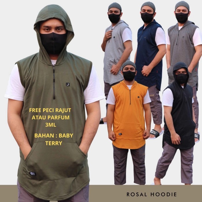 Rompi Shalat hoodie Rompi Sholat Kurta Rosal Rompi Kurta - M