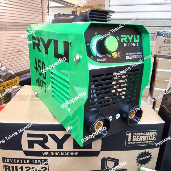 MESIN LAS INVERTER RYU RII 120 450WATT / TRAFO LAS 450 WATT RYU 120 A