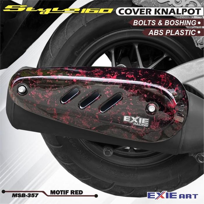 Cover Knalpot Motorcycle Honda Stylo 160 Pelindung Knalpot Motor Baut Exie Art