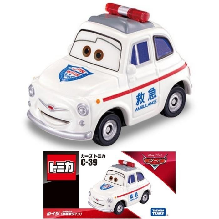 Product Laris Cars Tomica C-39 Luigi Ambulance Type Disney Pixar