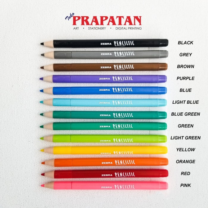 

Penciltic Zebra 0.4Mm / Pena Warna Zebra
