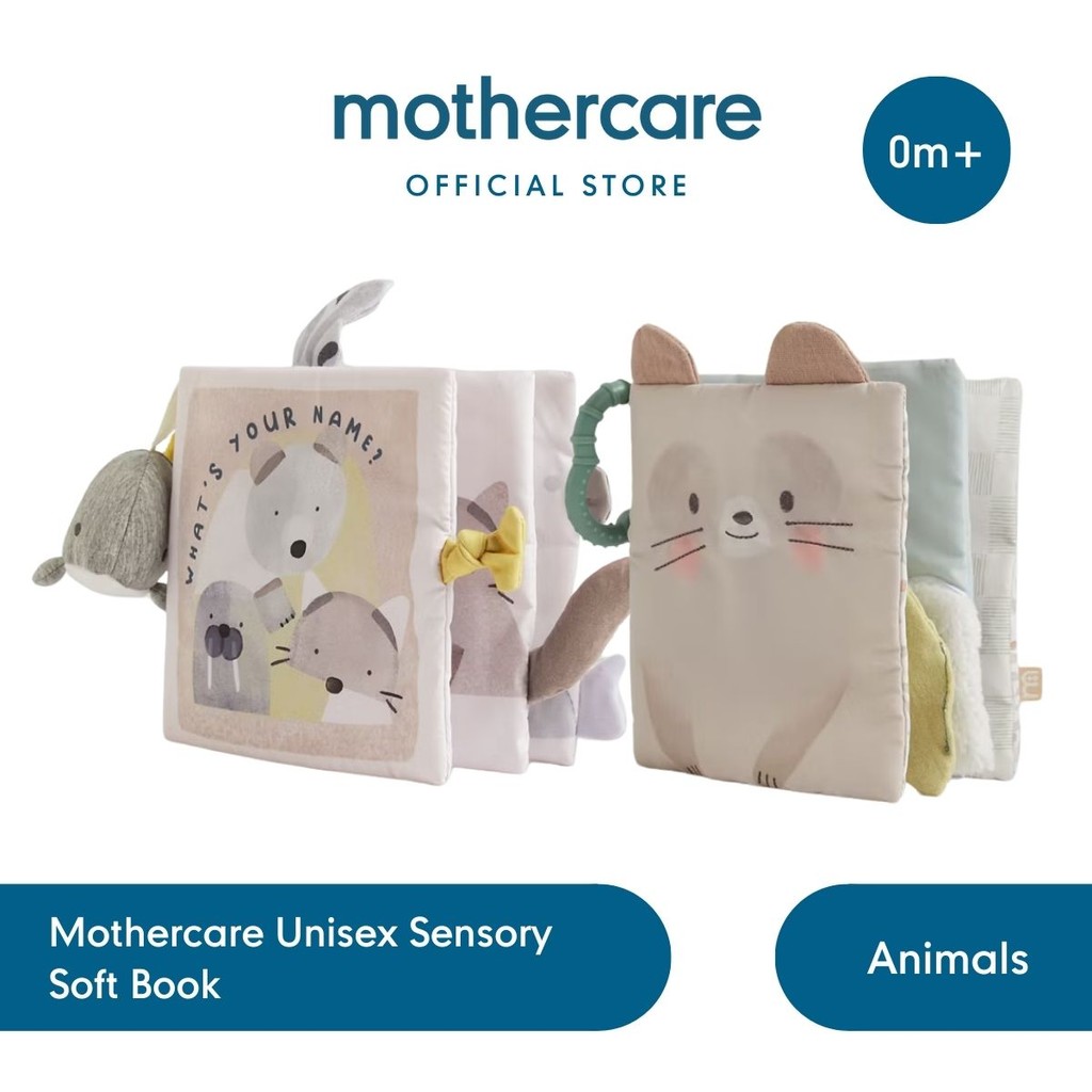 Mothercare Sensory Soft Book - Mainan Edukasi Buku Bayi