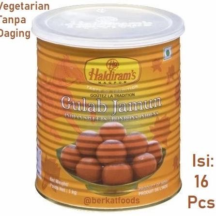 

~~~~~] Gulab Jamun Haldiram Sweets Dessert / Manisan India Haldirams Tin