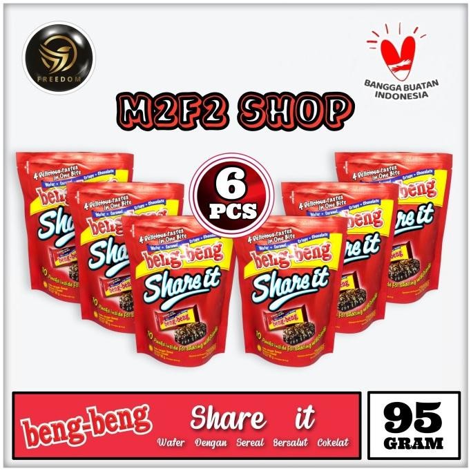 

Sale Now Beng Beng Share It Wafer Caramel Crispy Cokelat - 95 Gr (6 Pouch) Pengiriman Cepat
