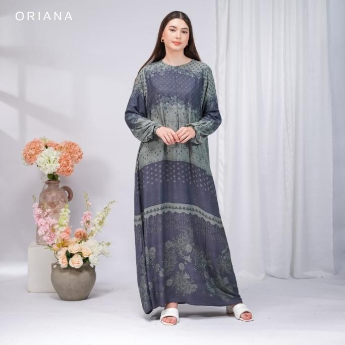 Oriana Homewear Daster Panjang Busui Danita Zelene Series I Gamis Hijab Friendly Original