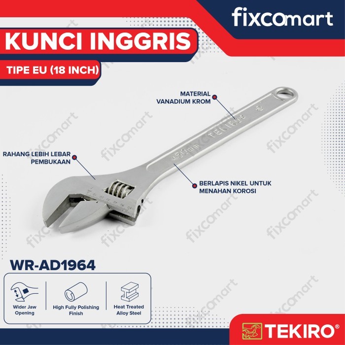 Tekiro Kunci Inggris 18 Inch