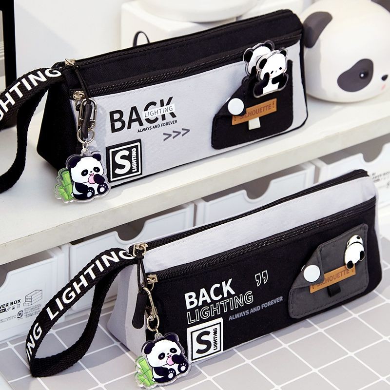 

Kotak Pensil Dua Lapis Tahan Kotoran Gaya Korea Tas Alat Tulis Anak Laki-Laki Sekolah Menengah