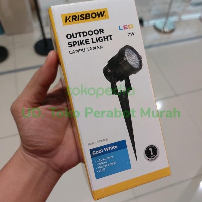 Krisbow outdoor spot light lampu sorot taman outdoor single 7 watt