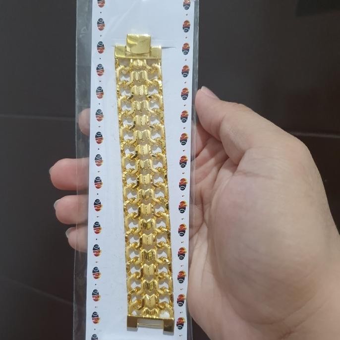 gelang sisiknaga arab lebar emas