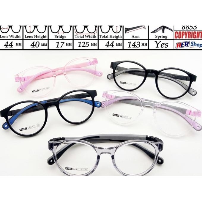 TERBARU - frame kacamata anak anak ringan kacamata minus kids premium quality kacamata anak anak wan