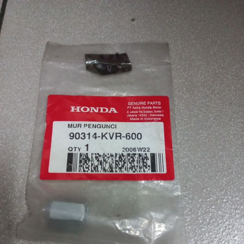 90314KVR600 – NUT LOCK, MUR KACA SPION, MUR SPION BEAT FI, CS1, SUPRA, REVO ORI AHM