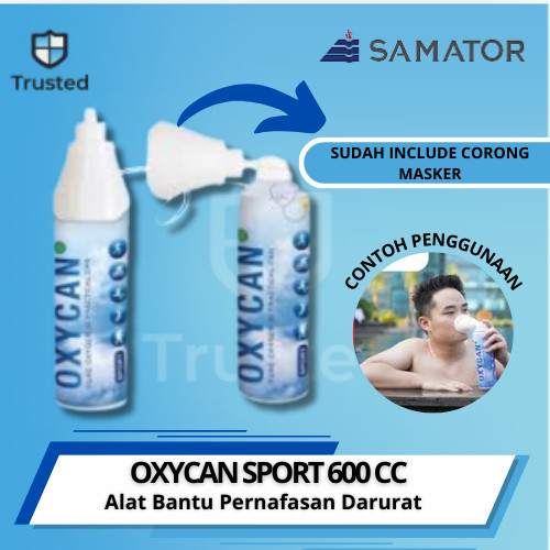Best Seller Oxycan Sport Oksigen Portable Tabung Kaleng Kecil 600Cc