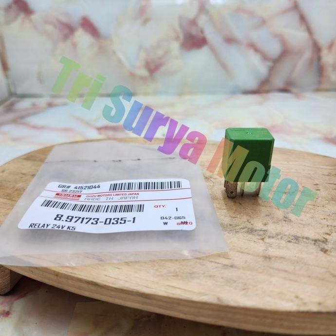 Relay Head Lamp Rilai Relay Lampu Isuzu Nmr71 24V Kaki 5 8-97173-035-1 Ori