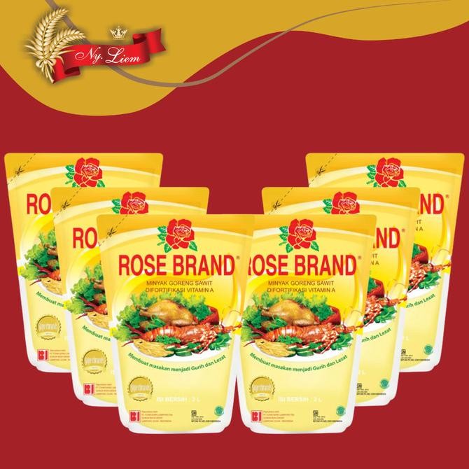 

Rose Brand Minyak Goreng 6 X 2 Liter ( 1 Karton ) Original Dan Terpercaya