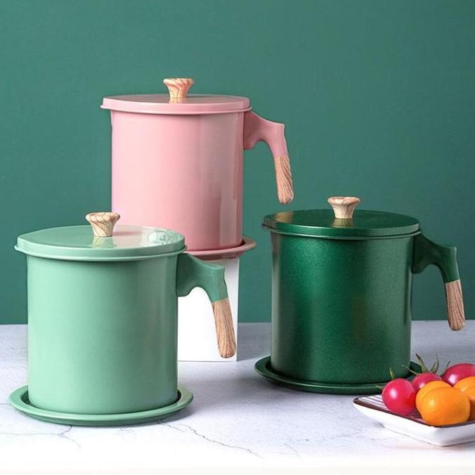 

Oil Pot Wadah Penyaring Minyak / Tempat Penyaringan Minyak Goreng / Saringan Masak 1.7L Stainless Original Dan Terpercaya