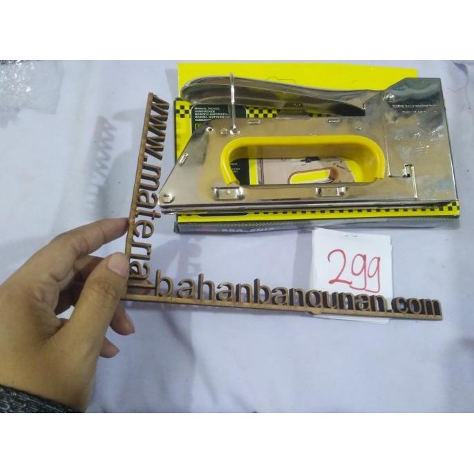 

Terlaris Staples Stapler Gun Besar Kuning Jegrekan Cekrekan Steples Spanduk Ready Stok