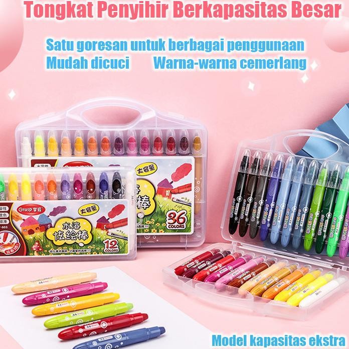 

Crayon Grap 12243648 Warna Water Oluable Crayon Rayon Mewarnai Yang Prati