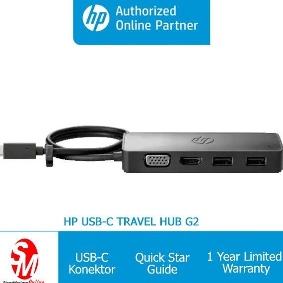 CO Travel Hub HP USB-C G2 for HDMI port, VGA port, USB port
