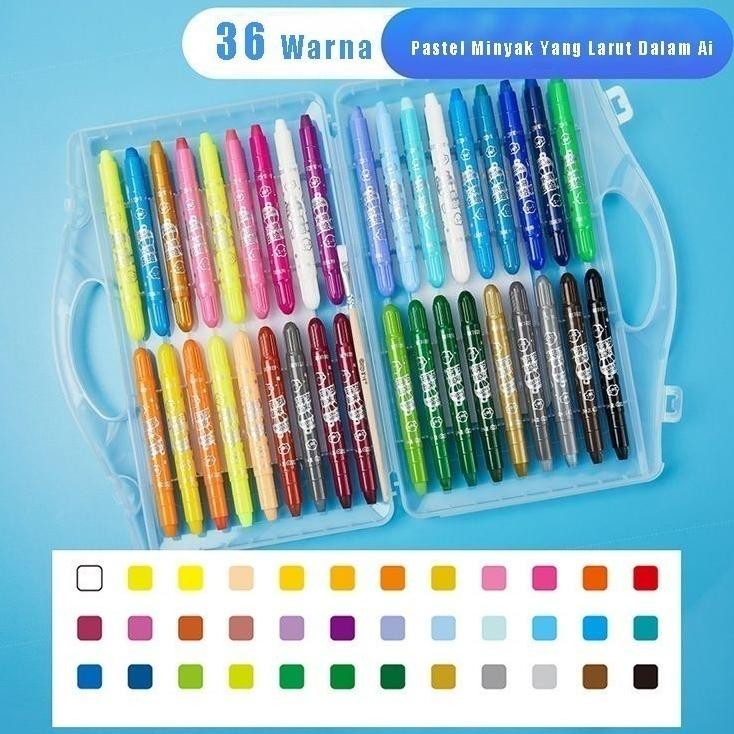 

Readygrap Crayon Et 48 Warna Mata Edang Ily Crayon Water Oluble Crayon Rayon Licin Grap