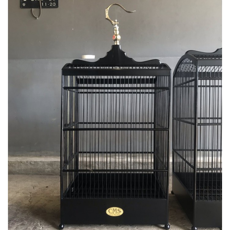SANGKAR KANDANG BURUNG KOTAK NO 1 2 3 CMS BLACK DOFF ORIGINAL ASLI KODE 444