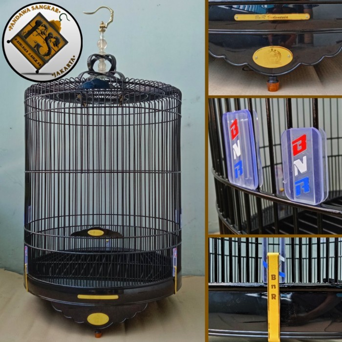 SANGKAR/KANDANG MURAI BNR PVC BLACK RUBICON KODE 1418