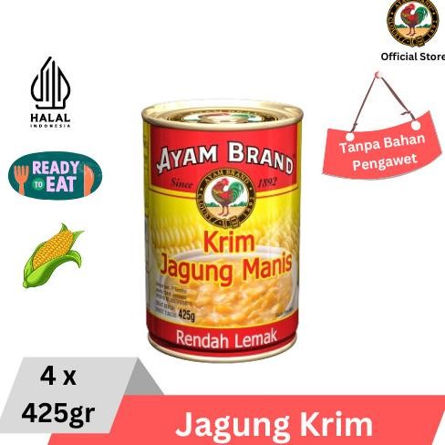 

READY AYAM BRAND - JAGUNG KRIM MANIS KALENG 4 PCS 425GR