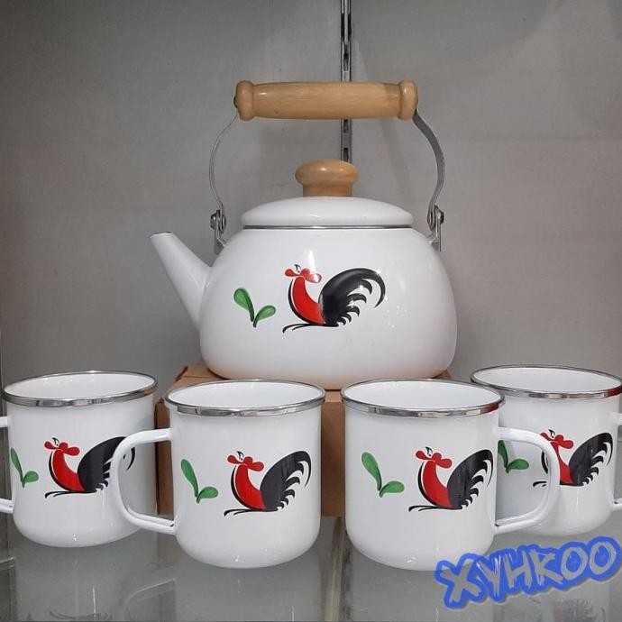 

READY TEKO SET AYAM JAGO + CANGKIR MUG ENAMEL