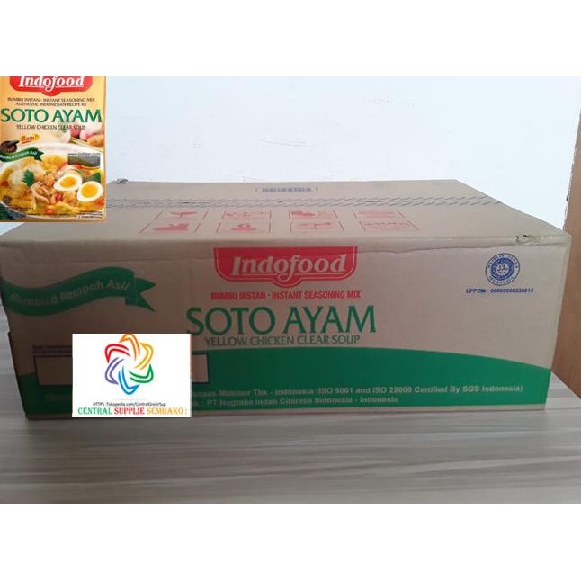 

READY INDOFOOD BUMBU SOTO AYAM [45GRAM /6 BOX X24 PCS /1 KARTON ]