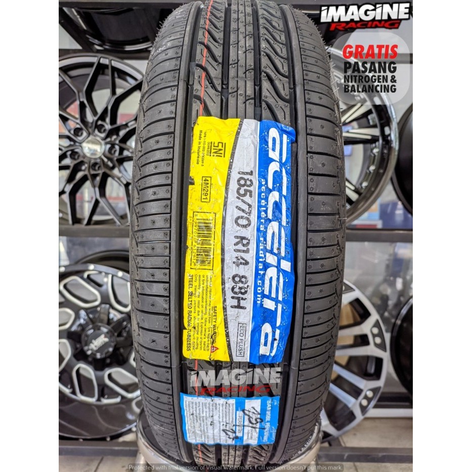 Ban Mobil Tubeless 185/70 Ring 14 Tubles Accelera Eco Plush 185 70 R14