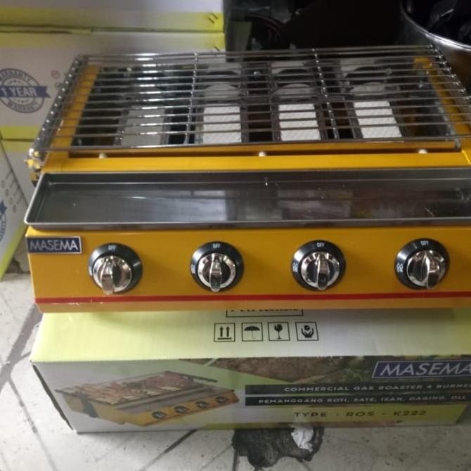 

READY KOMPOR PANGGANG 4 TUNGKU (SOSIS BAKAR,AYAM,IKAN,SATE) PANGGANGAN GAS