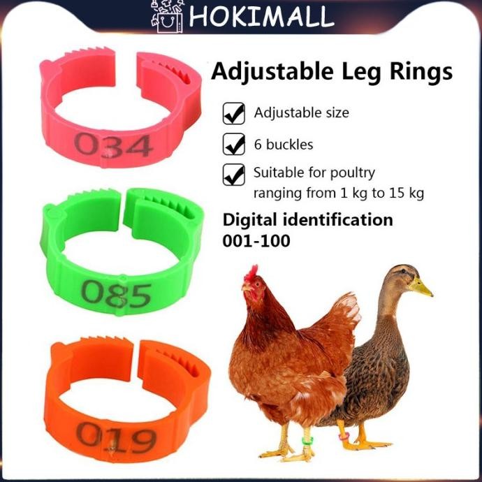 

READY CINCIN RING GELANG KAKI AYAM DAN BEBEK TANDA UNGGAS 001-100