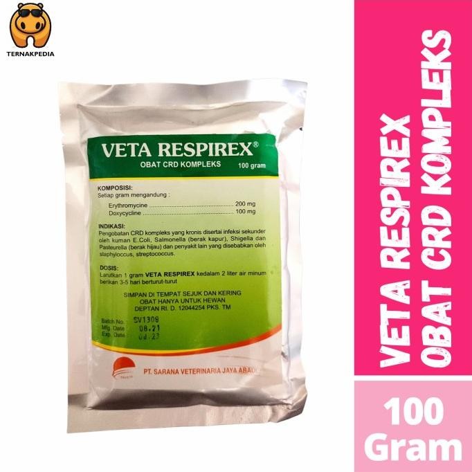 

READY VETA RESPIREX 100 GR - CRD KOMPLEKS - AYAM SAKIT - RESPIREX