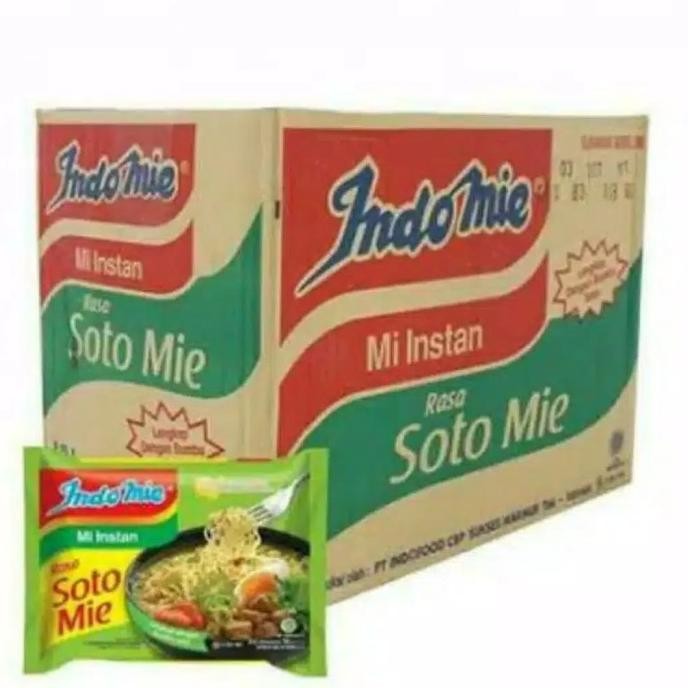 

READY INDOMIE SOTO AYAM 1 DUS ISI 40 BUNGKUS / MIE INSTAN KUAH RASA SOTO MIE